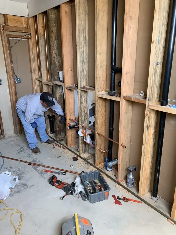 Commercial rough-in plumbing for Gas Line Repair in Hollin Hills